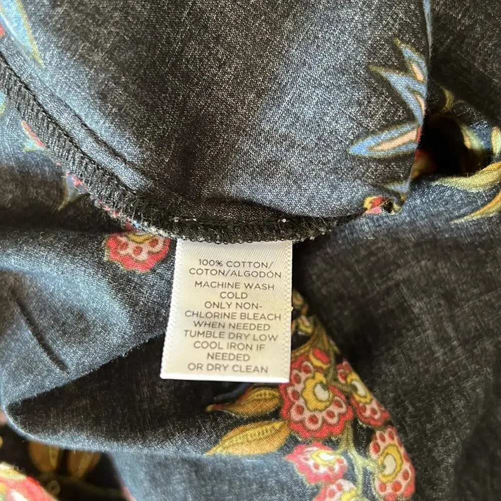 LOFT Puff Sleeve Printed Blouse - Picture 7 of 7